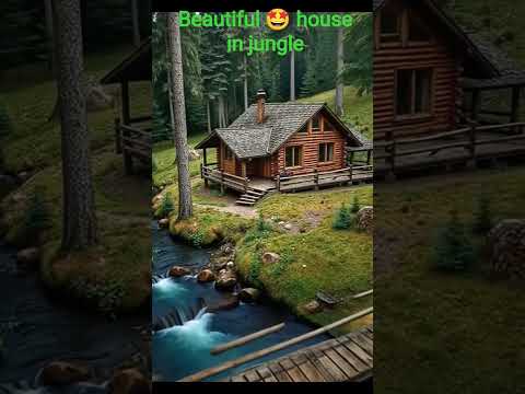 #beautiful house 🏠 in jungle # beautiful 😻 nature #