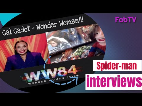 Spider-man interviews "Wonder Woman" - Gal Gadot about WW84