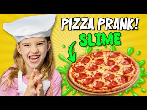Pranking My Family With Slime Pizza 🍕(MUAHAHA!)