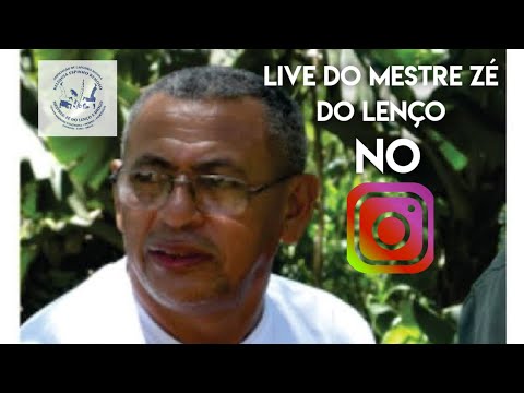 Mestre Zé do lenço mando o papo reto na live do Instagram.