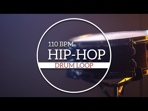 Drum Loop Straight Hip Hop Groove 110 BPM - Drum Beat
