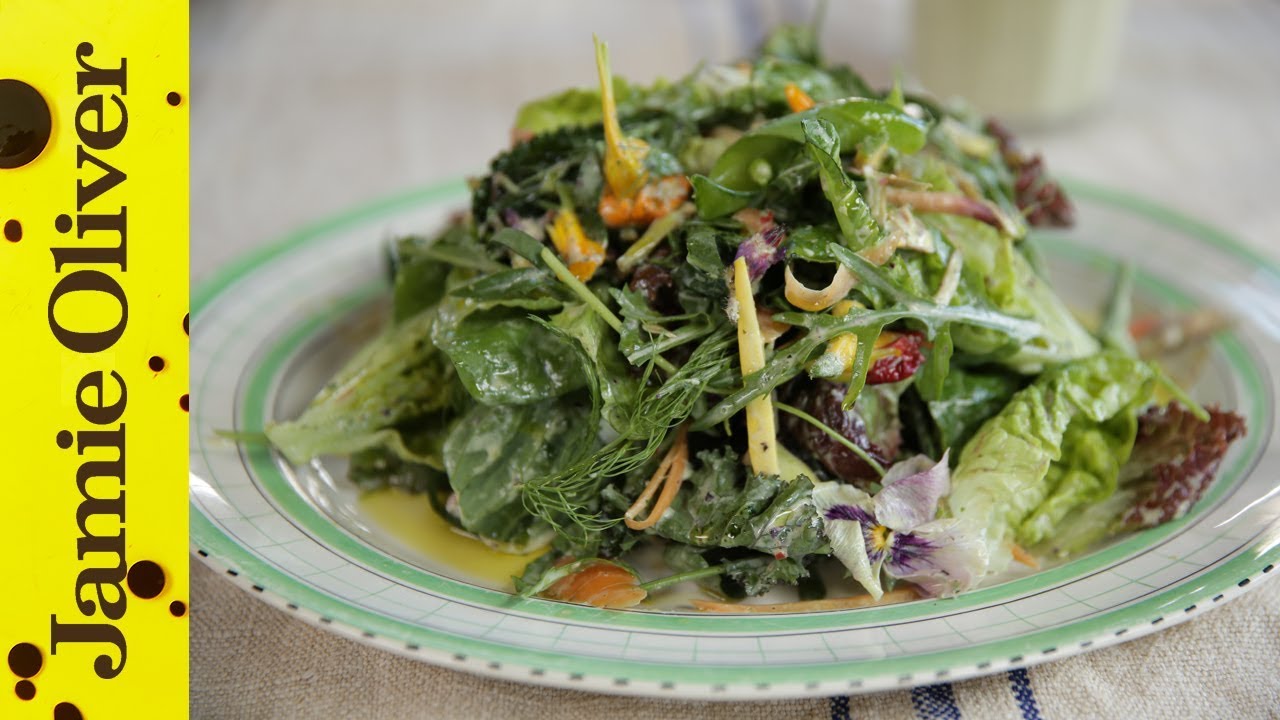 How to make zero fat salad dressing video Jamie Oliver
