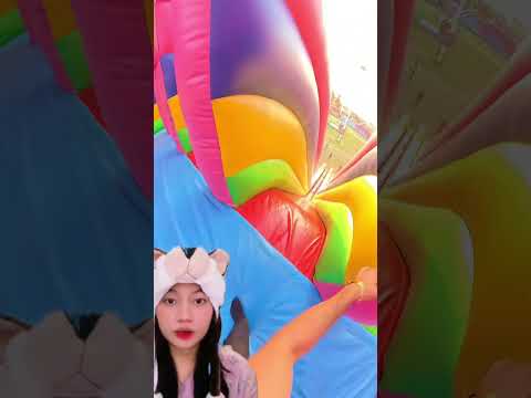 Naik seluncuran istana balon‼️SkParkour-x8q