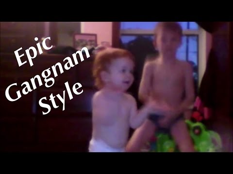 Kid Dances In His Underwear To Gangnam Style!