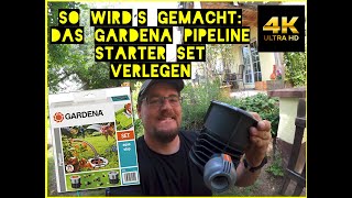So wird das Gardena Pipeline Starter Set im Garten verlegt