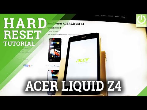 Hard Reset ACER Liquid Z4 - Forgotten Password / Recovery Mode