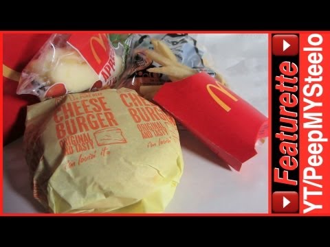YouTube video about: How many calories in a cheeseburger happy meal with fries?