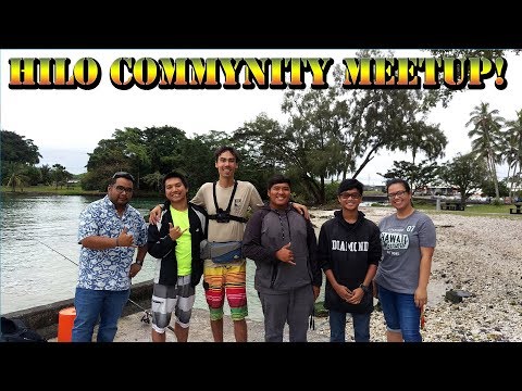Shaka Fishing Hilo Community Meetup! Fishing in Hilo Bay Hawaii w/ Subscribers & Friends B.O.D.S. 57