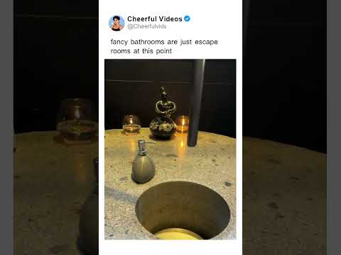 fancy bathrooms are just escape rooms at this point. 🎥 by: ajulianamota Tktok