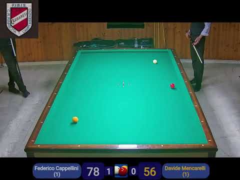 IV Prova istituzionale  1° categoria - Federico Cappellini (1)  Vs  Davide Mencarelli (1)