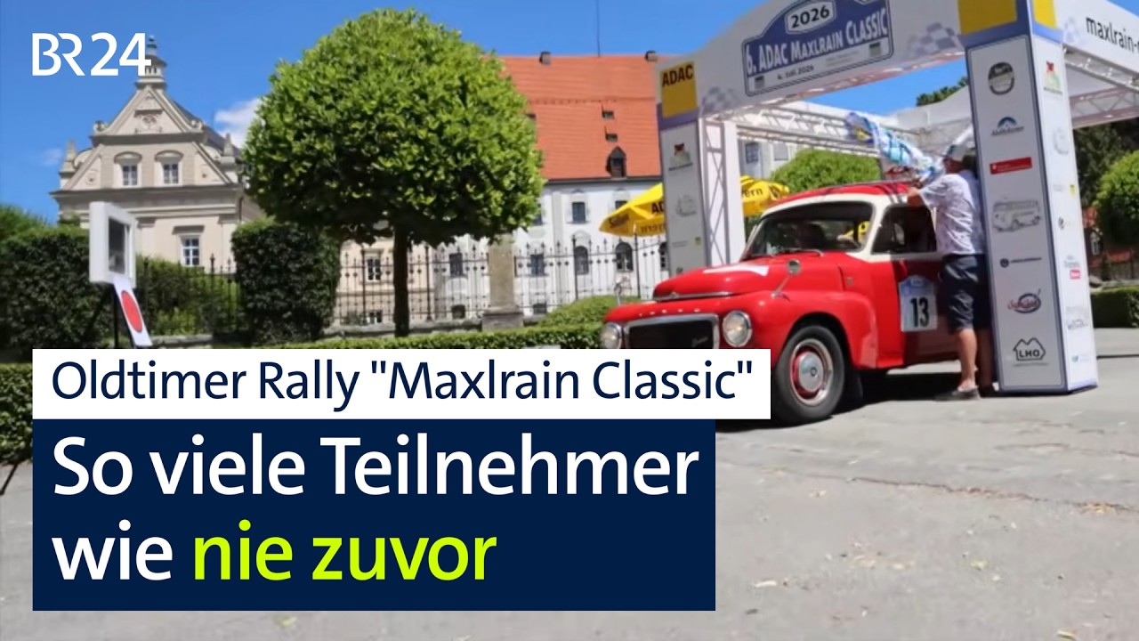 Großes Oldtimer-Treffen mit Rally auf der Maxlrainer Schloßwiese | Abendschau | BR24