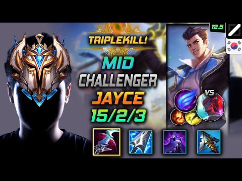 Challenger Jayce Mid vs Yone - 챌린저 미드 제이스 월식 난입 - LOL KR 12.5
