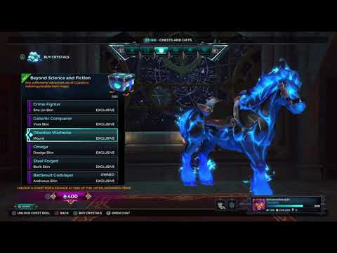 every skin and mount in the new beyond science and fiction paladins chest