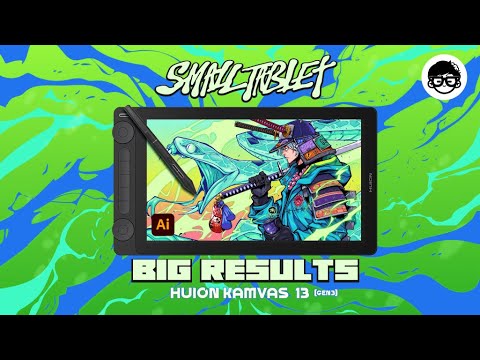 Huion Kamvas 13 Gen 3 review | Character Art Timelapse