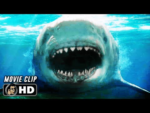 Shark Attack Scene | MEG 2 THE TRENCH (2023) Action, Movie CLIP HD