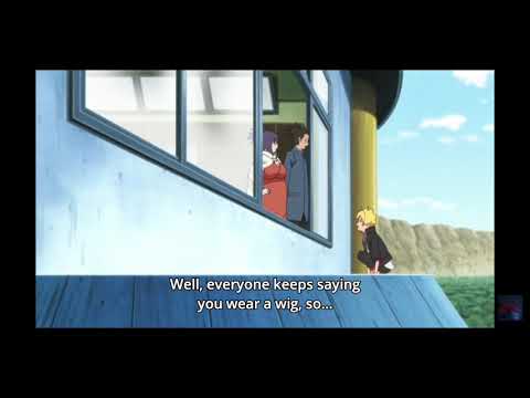 Boruto pranks Iruka and gets punished by Naruto.