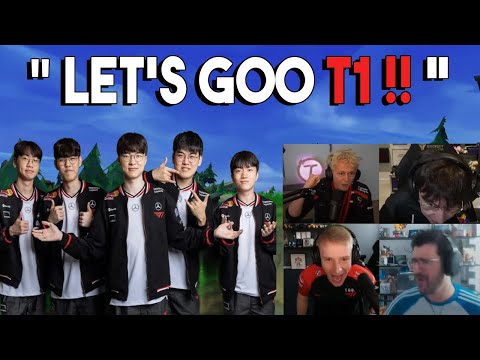 Streamers React to T1 Qualifying for Worlds After a CRAZY Series vs DK