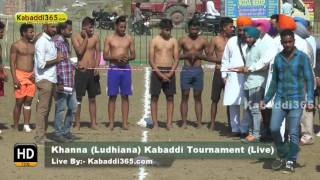 Khanna (Ludhiana) Kabaddi Tournament 9 Nov 2016 
