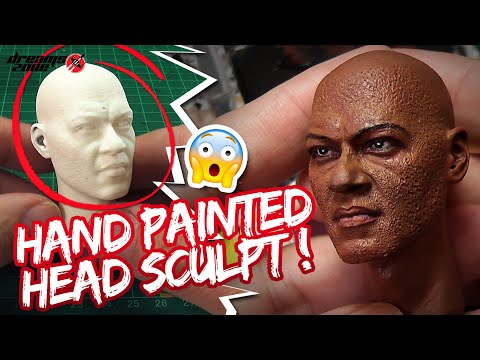 Hand painted 1/ head sculpt -The matrix Morpheus