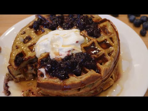 High Protein Low Carb Banana Waffles