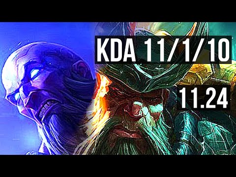 RYZE vs GP (TOP) | 11/1/10, Quadra, Legendary | EUW Master | 11.24