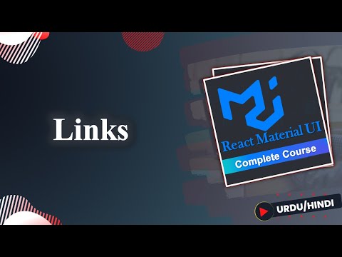 Link in Material UI | React Material UI Course