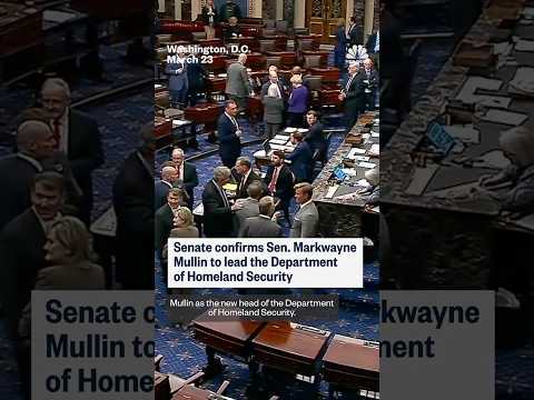 Senate confirms Sen. Markwayne Mullin to lead Department of Homeland Security