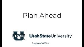 Plan Ahead in Banner Registration