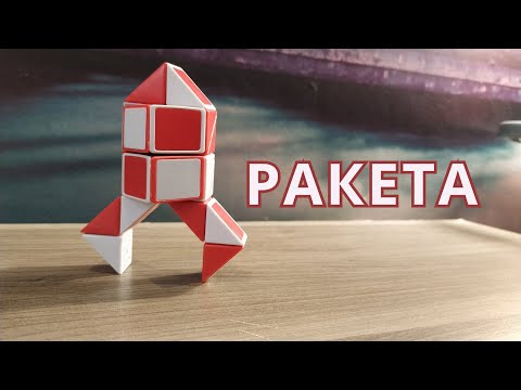РАКЕТА 🚀 из змейки Рубика - схема сборки. Фигура №11