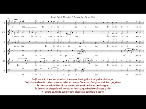 Tomás Luis de Victoria | O Domine Jesu Christe [á 6; Ensemble Plus Ultra]