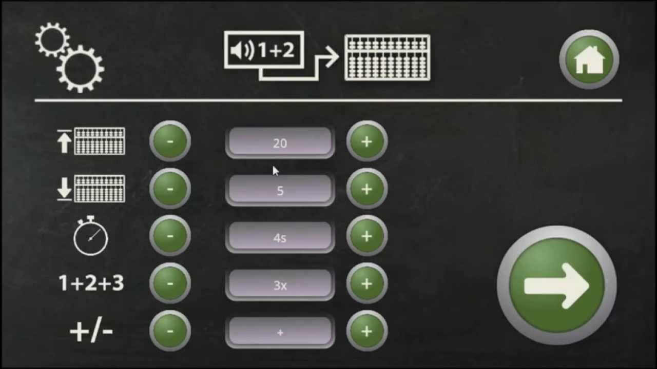 Abacus manual app: 3 Addition and subtraction on the abacus