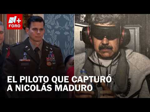 Trump presenta a piloto de la Fuerza Aérea que capturó a Nicolás Maduro
