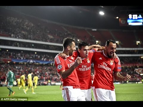 Benfica vs astana 2-0 2015 Liga Champion All Goals
