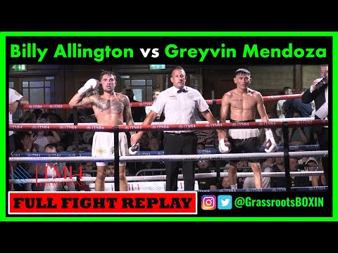 Billy Allington vs Greyvin Mendoza - FULL FIGHT - TM14 & Mo Prior Promotions (2/9/23) York Hall.