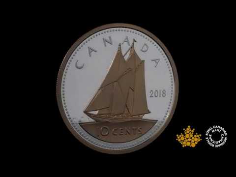 5 oz. Pure Silver Coin with Rose Gold Plating - 2018 Big Coin Series: 10 Cent Piece