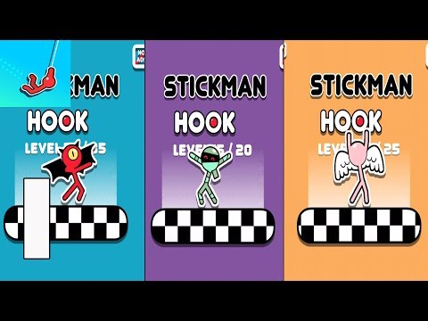Stickman Hook - Gameplay Walkthrough part 1(iOS,Android) - YouTube