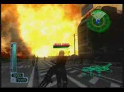 Earth Defense Force 2017 Genocide Gun in City