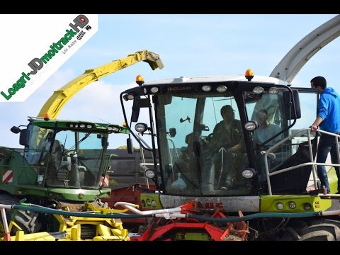 John Deere 8400 VS Claas Jaguar 860 !!!