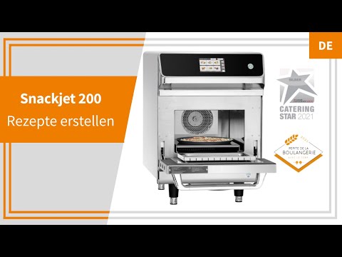 Bartscher Snackjet 200 - Rezepte erstellen