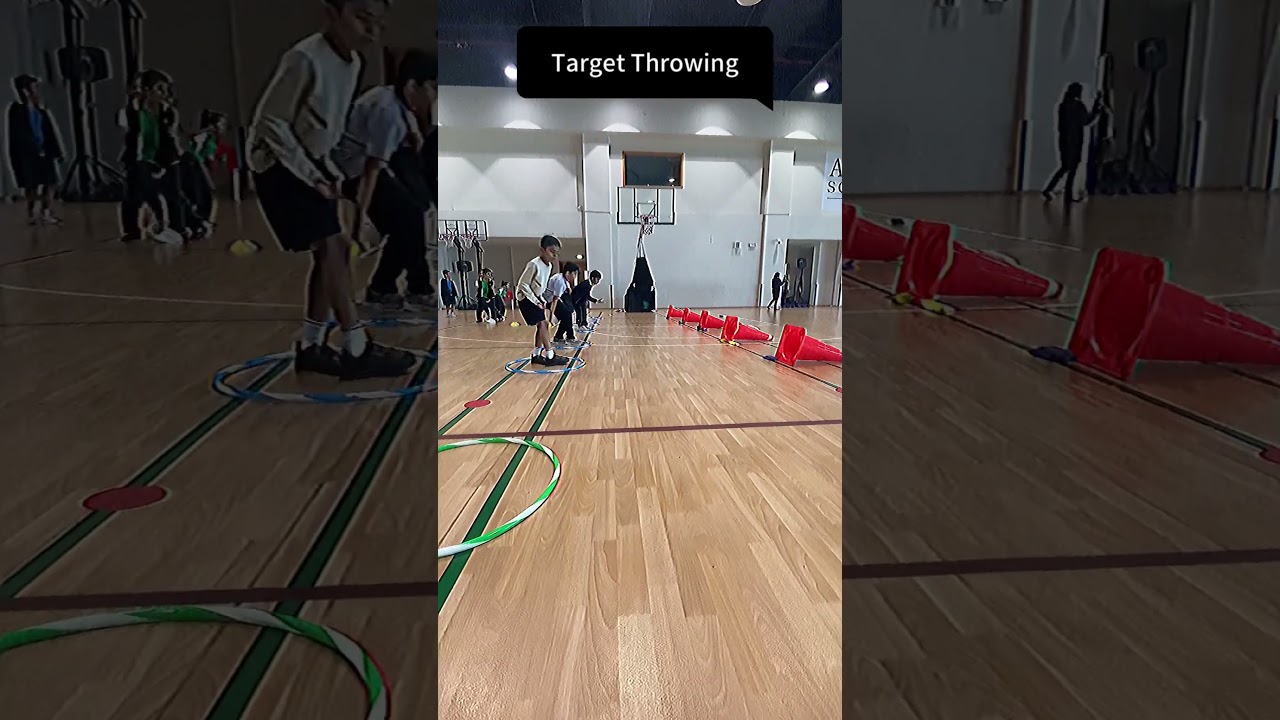 Target Throwing: #physicaleducation #pegames #activeplay #funfitness #gamesforkids