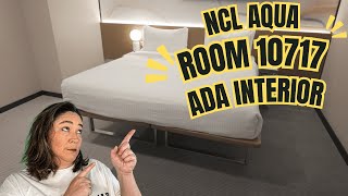 NCL Aqua Accessible Interior Cabin Tour | Stateroom 10717 Walkthrough