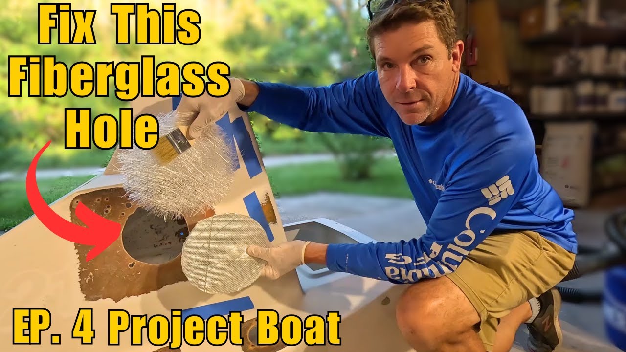 How To Fiberglass a Hole in a BOAT!