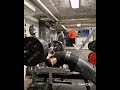 Bench Press 170kg 1 reps for 10 sets with close grip - legs up