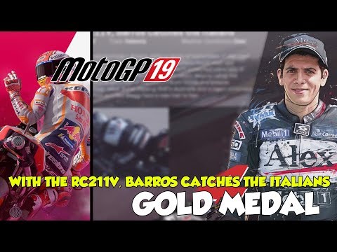 MotoGP 19 With The  RC211V, Barros Catches The Italians Gold Medal (Historical Challenges)