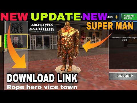 Free Mutant Monster in rope hero vice town | rope hero vice town | New 5.8 update in rope hero game