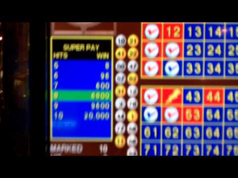 $3400 Keno jackpot hit winner Las Vegas Imperial Palace casino