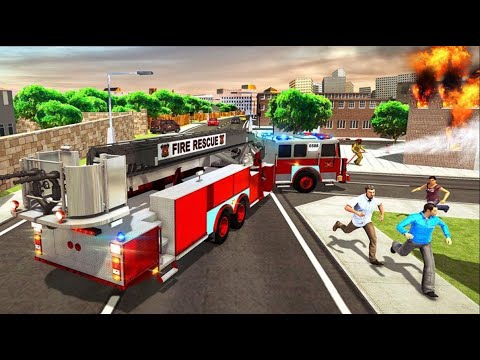 Fire Truck Driving Simulator 2021 Firefighter  - 911 Emergency Truck Driver Android Gameplay