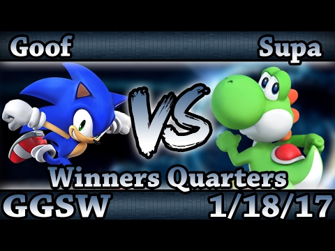 GGSW 16 - Goof (Sonic,Fox) Vs. Supa (Yoshi) Smash Wii U Winners Quarters - Smash 4