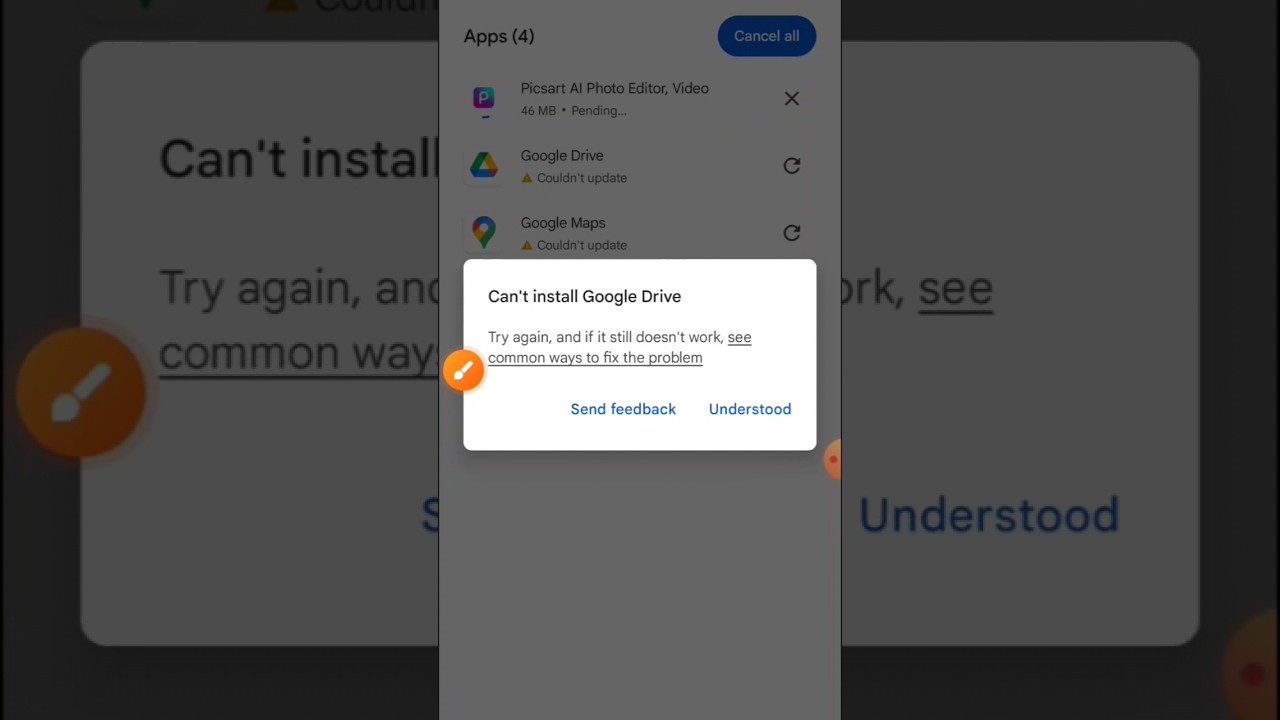 Google Playstore Apps Couldn't Update Problem ✅