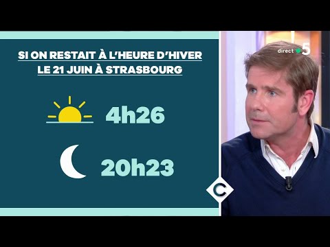 Fin du changement d'heure, danger pour notre santé ? - C à Vous - 26/03/2019